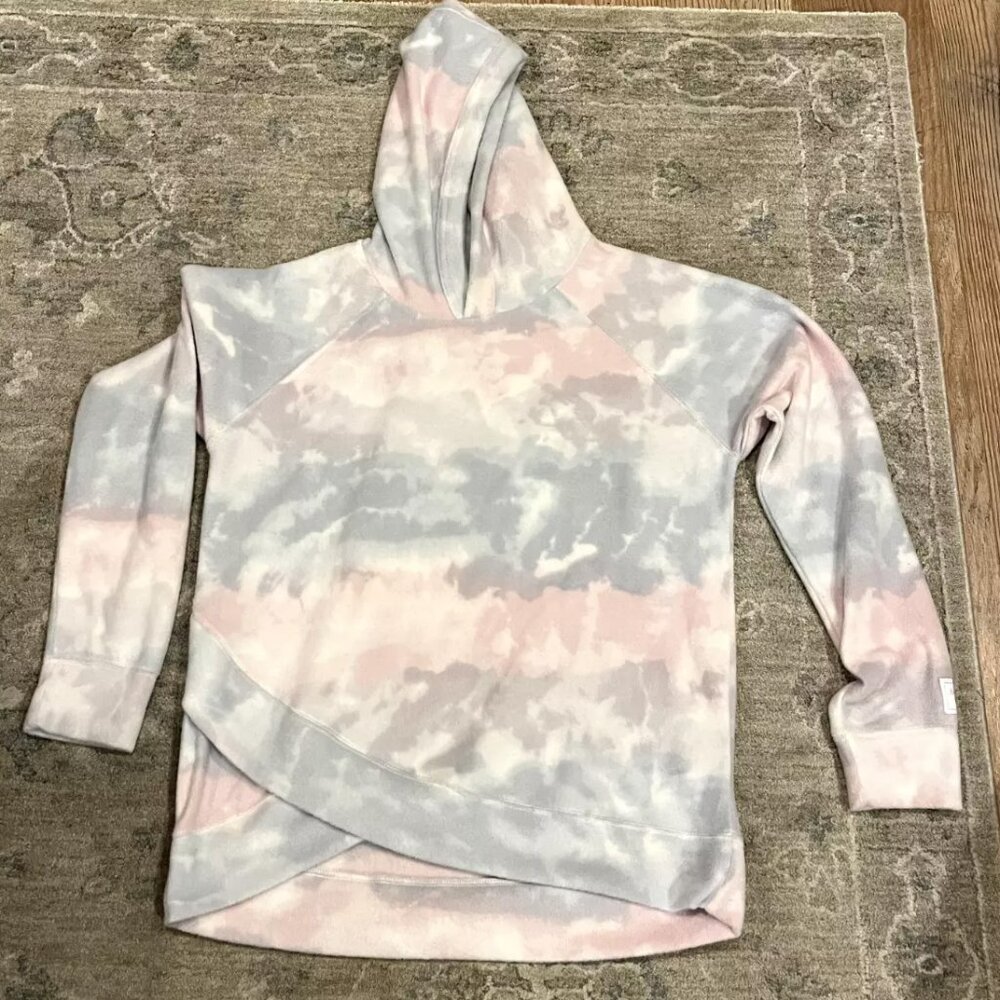Abercrombie Kids Pink and Blues Hoodie Hooded Sweatshirt size 15/16 - NWT